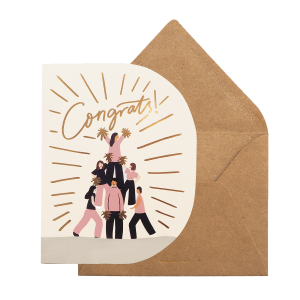 Congrats Cheerleader Greeting Card